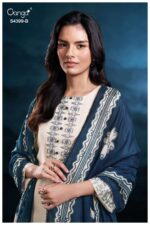 My Fashion Road Ganga Fashion Helynn Exclusive Cotton Satin Suit | S4399 – B