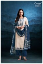 My Fashion Road Ganga Fashion Helynn Exclusive Cotton Satin Suit | S4399 – D