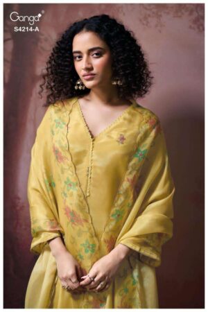 My Fashion Road Ganga Fashion Hrishya Pure Bemberg Silk Latest Suit | S4214 – A