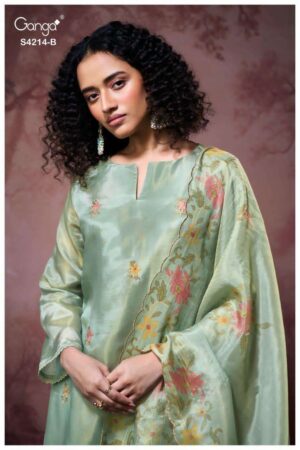 My Fashion Road Ganga Fashion Hrishya Pure Bemberg Silk Latest Suit | S4214 – B