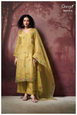 My Fashion Road Ganga Fashion Hrishya Pure Bemberg Silk Latest Suit | S4214 – A