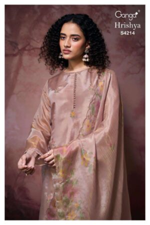 My Fashion Road Ganga Fashion Hrishya Pure Bemberg Silk Latest Suit | S4214 – C