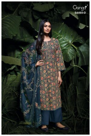 My Fashion Road Ganga Fashion Jasira Fancy Cotton Salwar Suit | S4493 – D