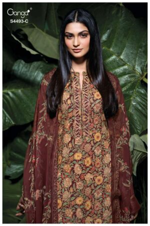 My Fashion Road Ganga Fashion Jasira Fancy Cotton Salwar Suit | S4493 – C