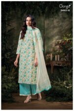 My Fashion Road Ganga Fashion Kreya Pure Cotton Satin Salwar Suit| S4401 – B