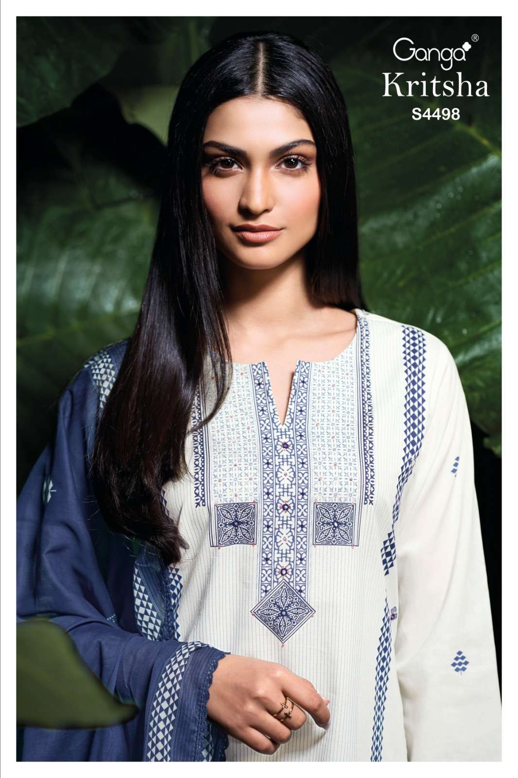 My Fashion Road Ganga Fashion Kritsha Fancy Cotton Ladies Suit | S4498 – D My Fashion Road Ganga Fashion Kritsha Fancy Cotton Ladies Suit | S4498 – D