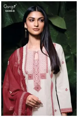 My Fashion Road Ganga Fashion Kritsha Fancy Cotton Ladies Suit | S4498 – B