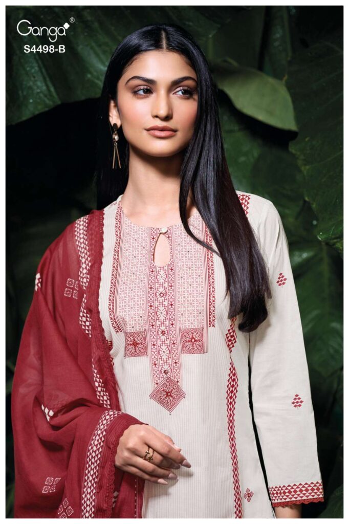 My Fashion Road Ganga Fashion Kritsha Fancy Cotton Ladies Suit | S4498 – B