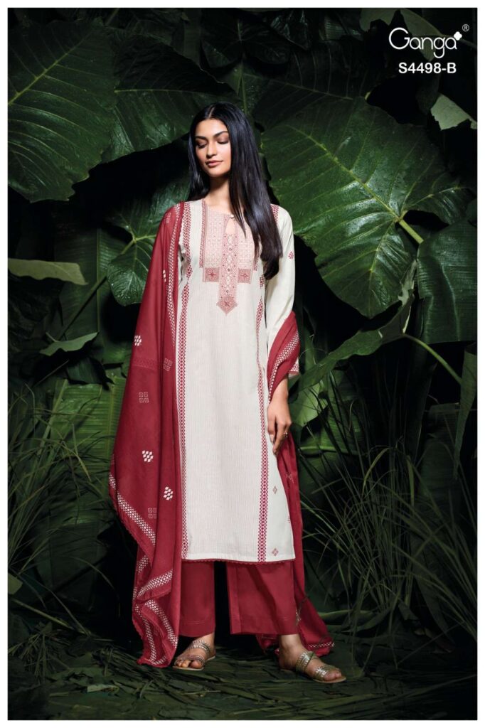 My Fashion Road Ganga Fashion Kritsha Fancy Cotton Ladies Suit | S4498 – B