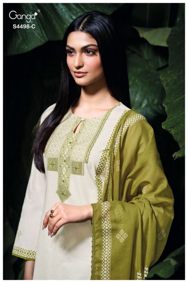 My Fashion Road Ganga Fashion Kritsha Fancy Cotton Ladies Suit | S4498 – C