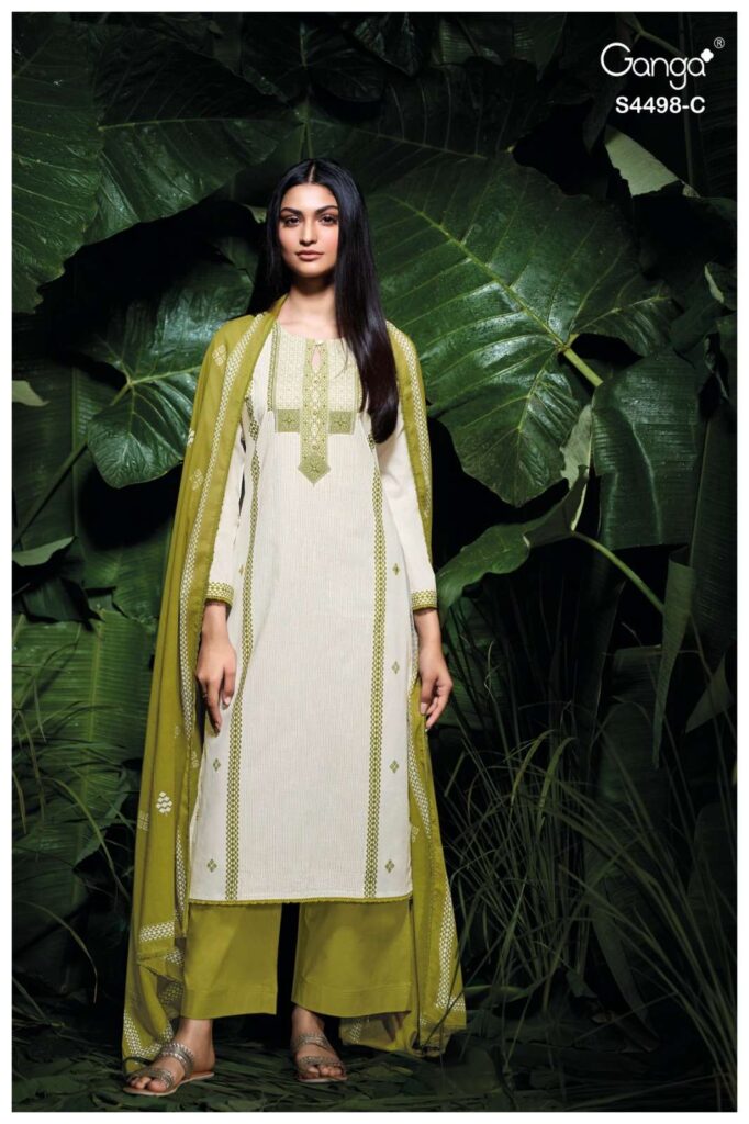 My Fashion Road Ganga Fashion Kritsha Fancy Cotton Ladies Suit | S4498 – C