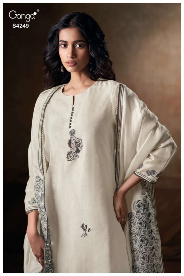 My Fashion Road Ganga Fashion Leira Pure Woven Silk Premium Designs Suits | S4249