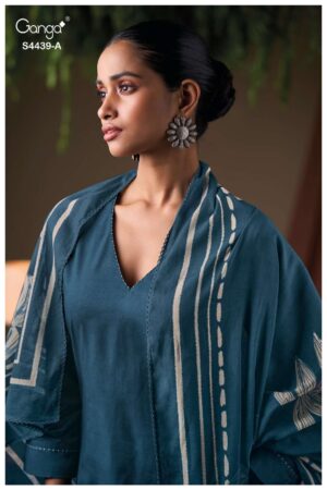 My Fashion Road Ganga Fashion Lestha Summer Wear Premium Cotton Suit  | S4439 – A