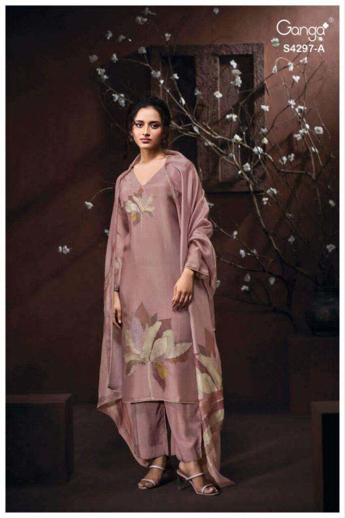 My Fashion Road Ganga Fashion Lirisha Fancy Satin Silk Catalog | S4297 – A
