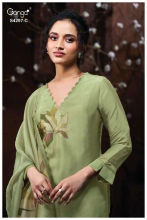 My Fashion Road Ganga Fashion Lirisha Fancy Satin Silk Catalog | S4297 – C