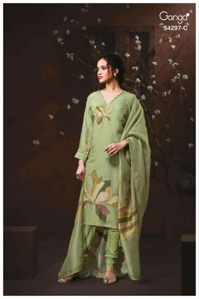 My Fashion Road Ganga Fashion Lirisha Fancy Satin Silk Catalog | S4297 – C