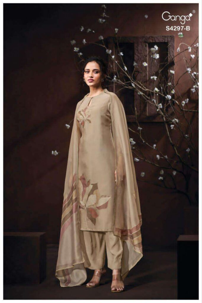 My Fashion Road Ganga Fashion Lirisha Fancy Satin Silk Catalog | S4297 – B