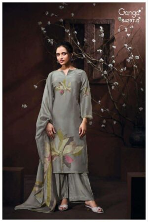 My Fashion Road Ganga Fashion Lirisha Fancy Satin Silk Catalog | S4297 – D