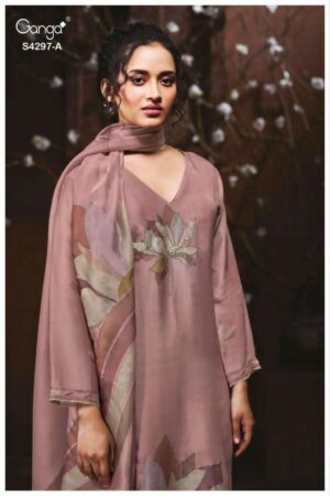 My Fashion Road Ganga Fashion Lirisha Fancy Satin Silk Catalog | S4297 – A