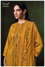 My Fashion Road Ganga Fashion Luvia Pure Cotton Satin Dress | S4413 – B