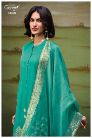 My Fashion Road Ganga Fashion Mavya Fancy Jacquard Designs Suit | S4486 – A