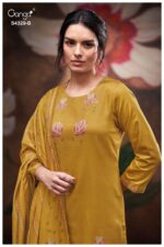 My Fashion Road Ganga Fashion Mivra Premium Cotton Satin Suit | S4329 – B
