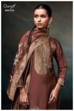 My Fashion Road Ganga Fashion Niraahi Exclusive Woven Silk Suit | S4275 – B