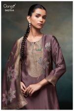 My Fashion Road Ganga Fashion Niraahi Exclusive Woven Silk Suit | S4275 – A