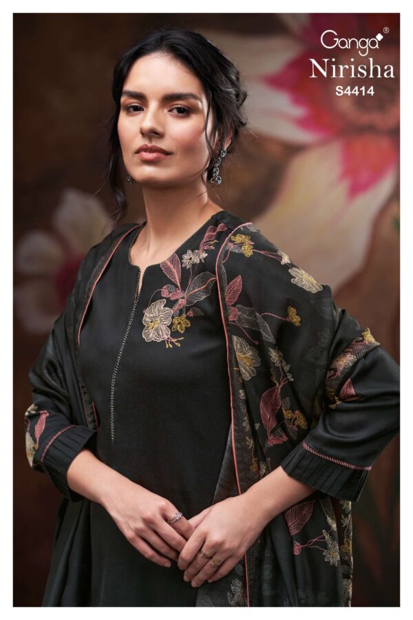 My Fashion Road Ganga Fashion Nirisha Pure Cotton Satin Ladies Dress | S4414 – D