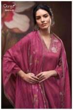 My Fashion Road Ganga Fashion Nirisha Pure Cotton Satin Ladies Dress | S4414-B