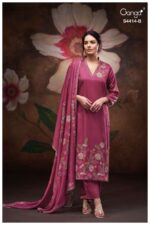 My Fashion Road Ganga Fashion Nirisha Pure Cotton Satin Ladies Dress | S4414-B