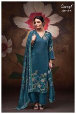 My Fashion Road Ganga Fashion Nirisha Pure Cotton Satin Ladies Dress | S4414-A