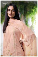 My Fashion Road Ganga Fashion Nyomi Premium Cotton Jacquard Suit | S3648 – B