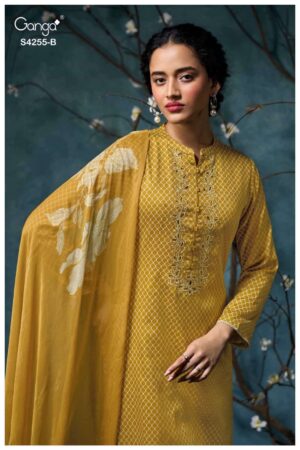 My Fashion Road Ganga Fashion Olesia Pure Cotton Satin Ladies Dress | S4255 – B