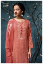 My Fashion Road Ganga Fashion Olesia Pure Cotton Satin Ladies Dress | S4255 – A