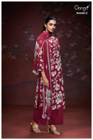 My Fashion Road Ganga Fashion Taymi Fancy Cotton Salwar Kameez | S4440 – C