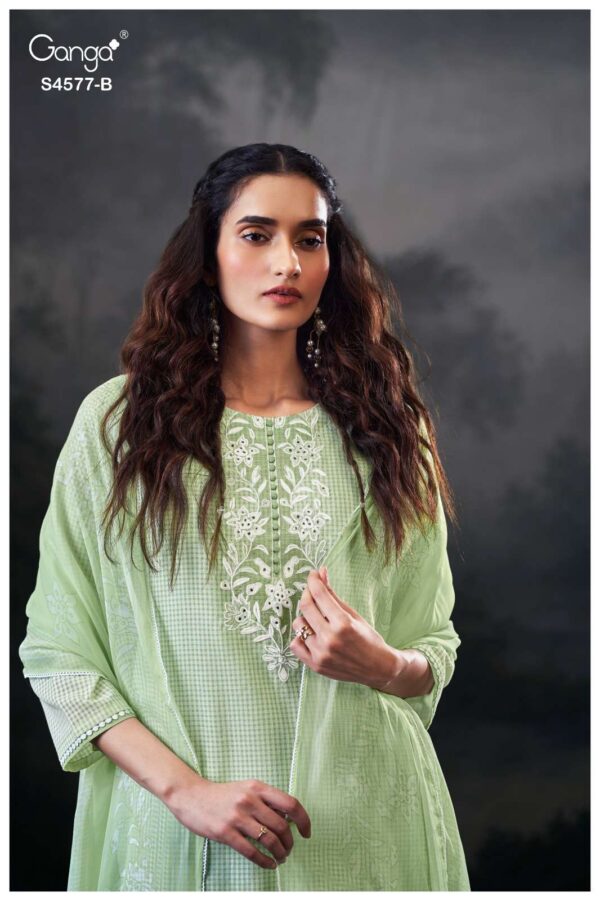 My Fashion Road Ganga Fashion Zoyael Premium Designs Cotton Suit | S4577 – B