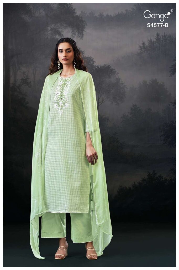 My Fashion Road Ganga Fashion Zoyael Premium Designs Cotton Suit | S4577 – B
