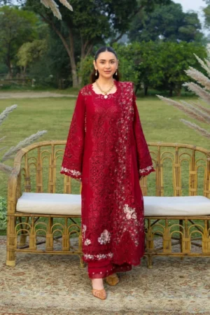 My Fashion Road Elaf Luxury Lawn Unstitched Collection 2026 | ELY-10