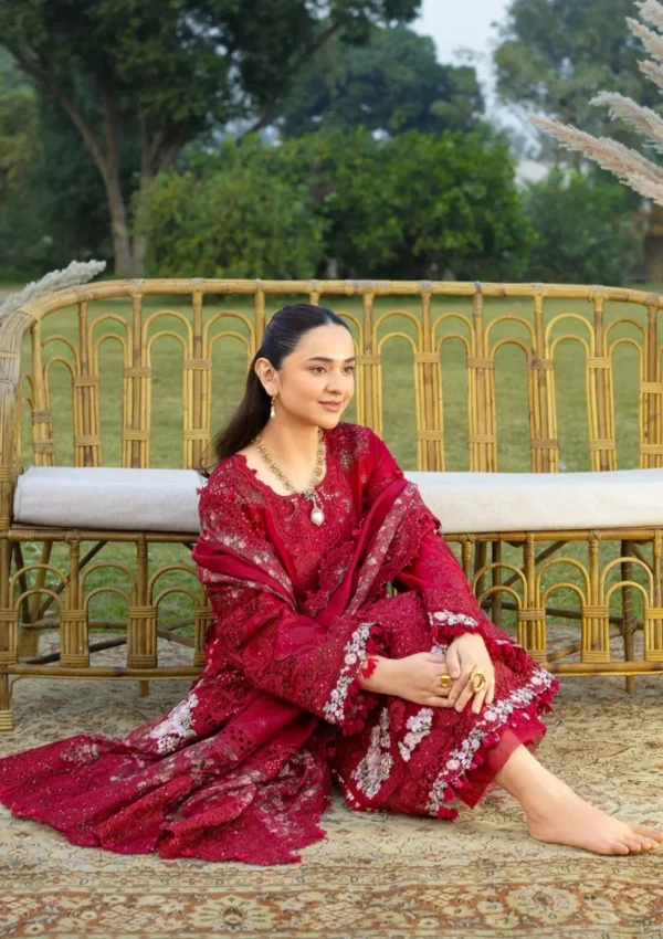 My Fashion Road Elaf Luxury Lawn Unstitched Collection 2026 | ELY-10