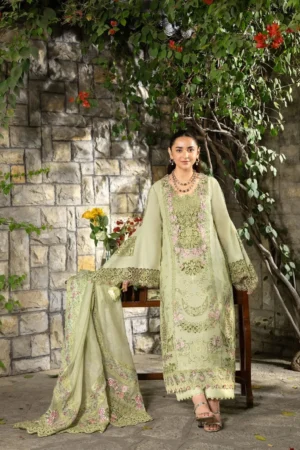 My Fashion Road Elaf Luxury Lawn Unstitched Collection 2026 | ELY-11