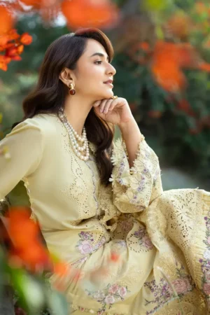 My Fashion Road Elaf Luxury Lawn Unstitched Collection 2026 | ELY-05