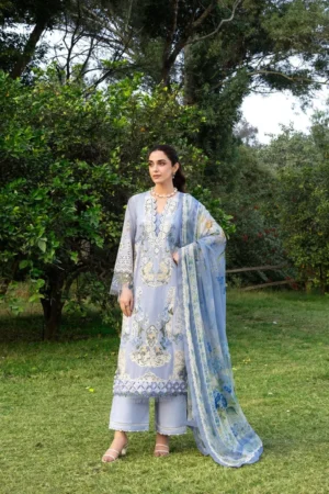 My Fashion Road Elaf Luxury Lawn Unstitched Collection 2026 | ELY-12