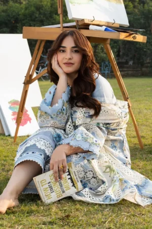 My Fashion Road Elaf Luxury Lawn Unstitched Collection 2026 | ELY-1B