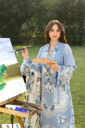 My Fashion Road Elaf Luxury Lawn Unstitched Collection 2026 | ELY-1B