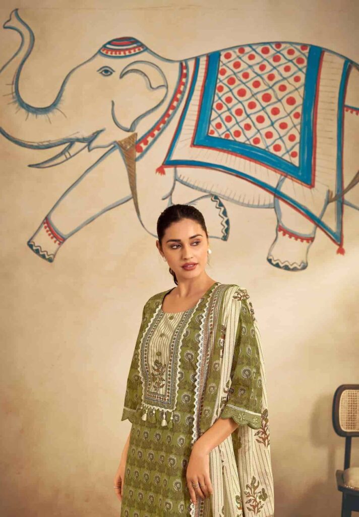 My Fashion Road Jay Vijay Gouri Premium Designs Cotton Dress | 3269 – B