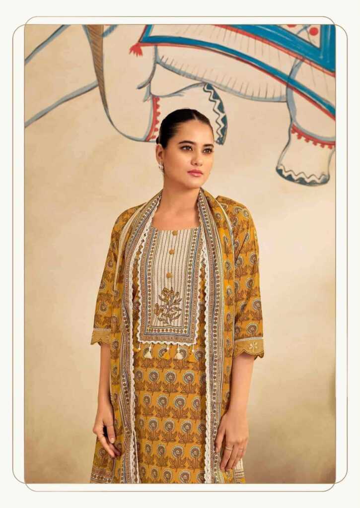 My Fashion Road Jay Vijay Gouri Premium Designs Cotton Dress | 3269 – C