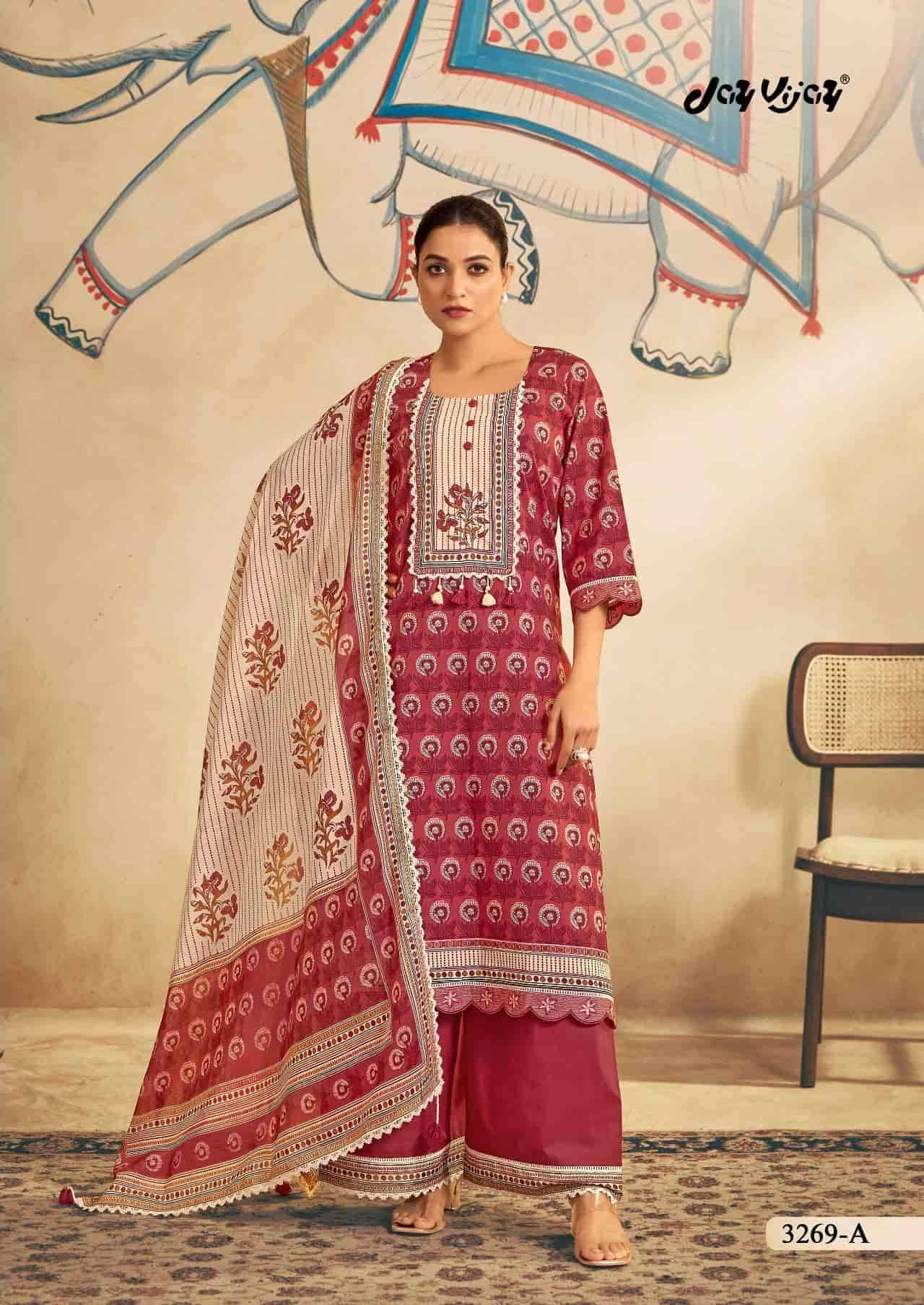 My Fashion Road Jay Vijay Gouri Premium Designs Cotton Dress | 3269 – A My Fashion Road Jay Vijay Gouri Premium Designs Cotton Dress | 3269 – A