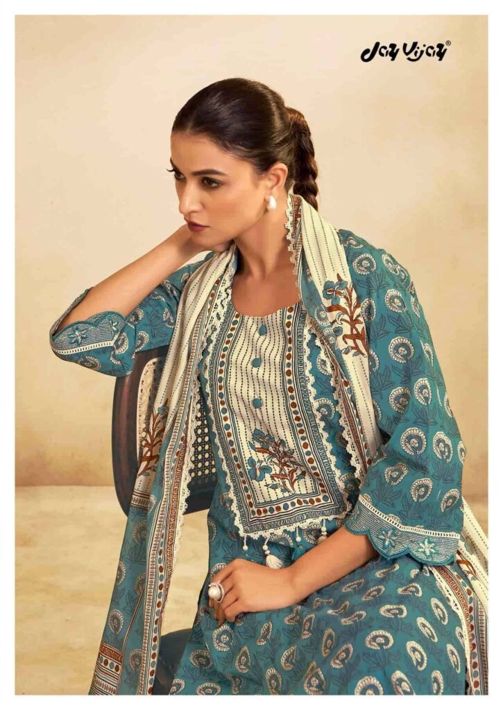 My Fashion Road Jay Vijay Gouri Premium Designs Cotton Dress | 3269 – D