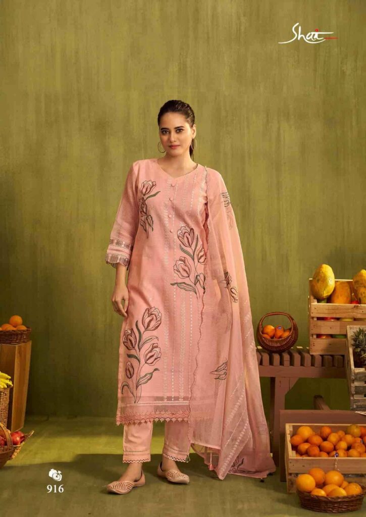 My Fashion Road Jay Vijay Shai Phal Premium Designs Ladies Suit | 916